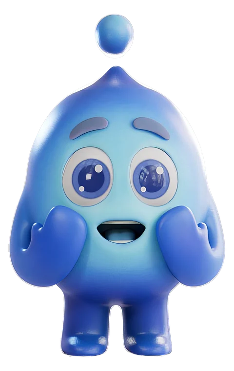 Blue character
