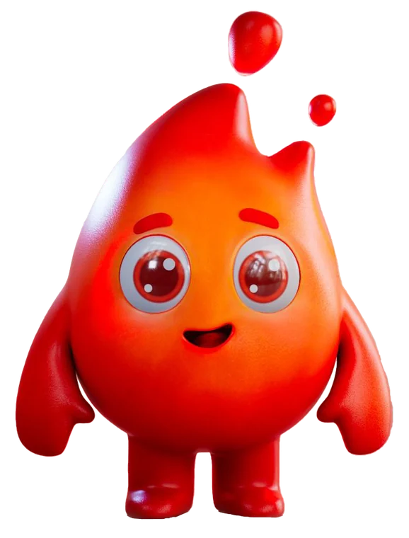 Red character